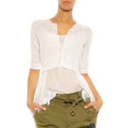Cardigan Pinko white